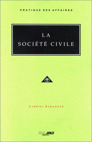 Couverture : La Société civile