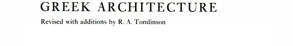 Couverture : Greek architecture