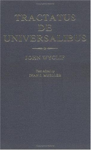 Couverture : Tractatus de universalibus