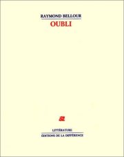Couverture : Oubli