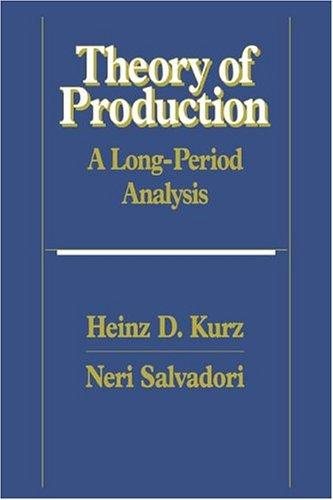 Couverture : Theory of production
