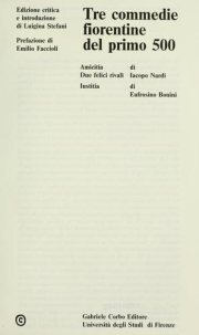 Couverture : Tre commedie fiorentine del primo 500