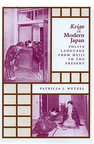 Couverture : Keigo in modern Japan
