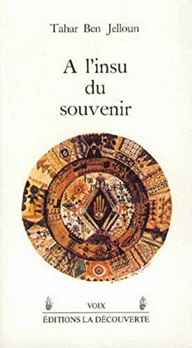 Couverture : A l'insu du souvenir