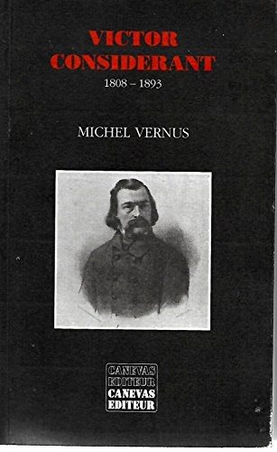 Couverture : Victor Considérant, 1808-1893