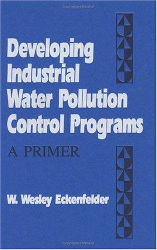 Couverture : Developing industrial water pollution control programs