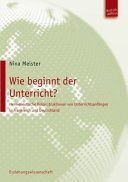 Couverture : Wie beginnt der Unterricht?
