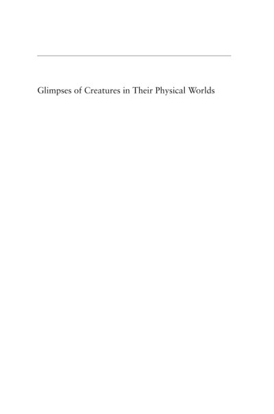 Couverture : Glimpses of creatures in their physical worlds