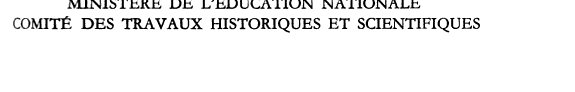 Couverture : Histoire régionale de 1610 à nos jours ; Questions diverses.