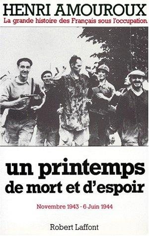 Couverture : Un printemps de mort et d'espoir
