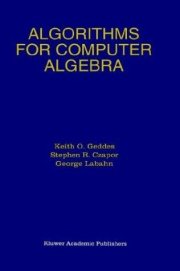 Couverture : Algorithms for computer algebra