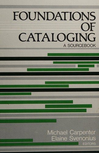 Couverture : Foundations of cataloging