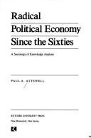 Couverture : Radical political economy since the sixties