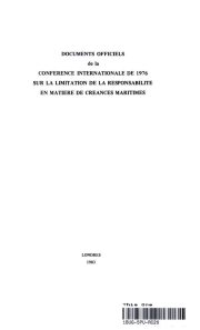Couverture : Documents officiels