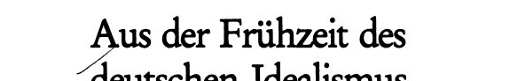 Couverture : Aus der Frühzeit des deutschen Idealismus