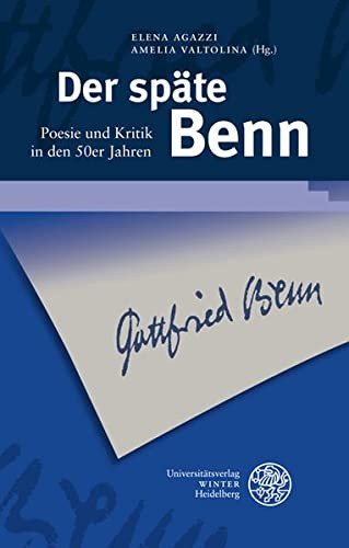 Couverture : Der späte Benn
