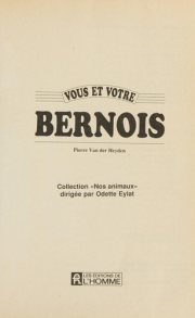 Couverture : Vous et votre bernois