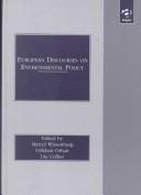 Couverture : European Discourses on Environmental Policy