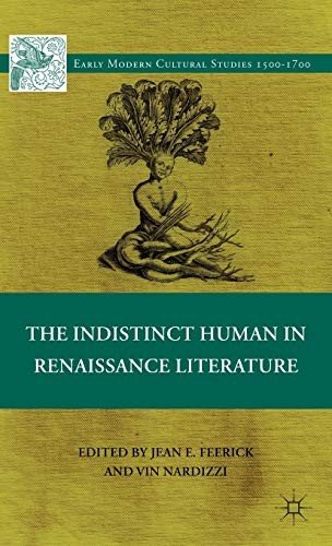 Couverture : The Indistinct Human in Renaissance Literature