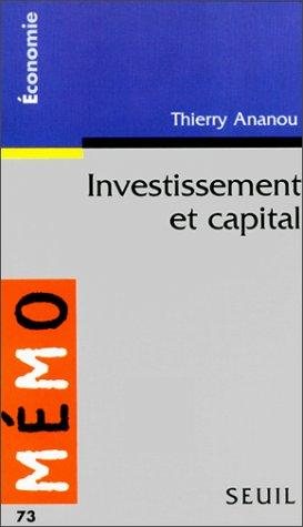 Couverture : Investissement et capital