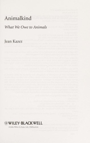 Couverture : Animalkind