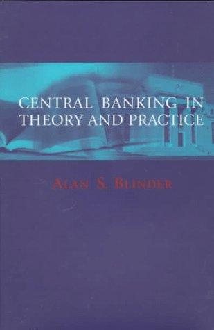 Couverture : Central banking in theory and practice