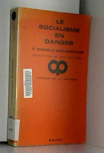 Couverture : Le socialisme en danger
