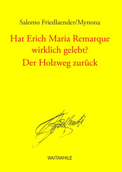 Couverture : Hat Erich Maria Remarque wirklich gelebt?