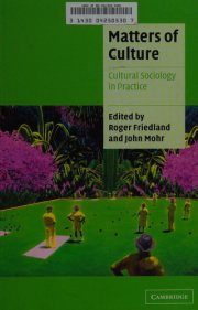 Couverture : Matters of culture