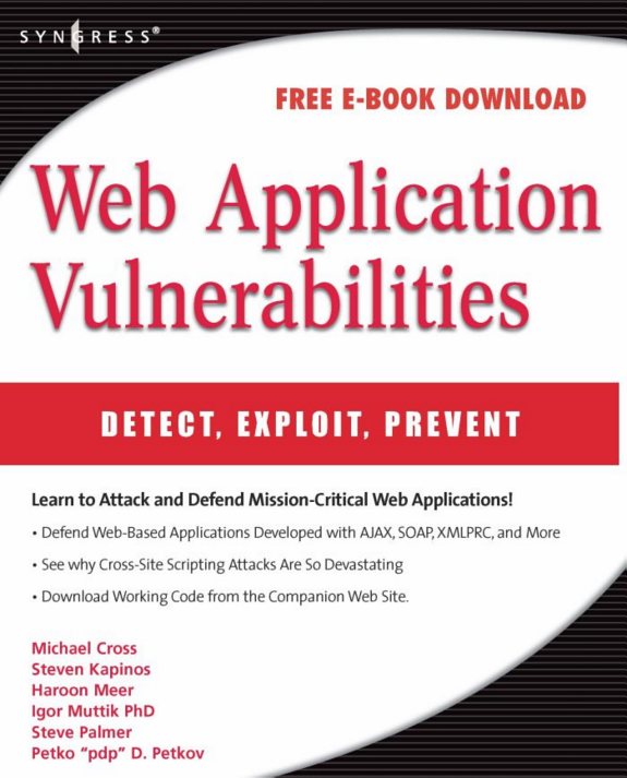 Couverture : Web application vunerabilities