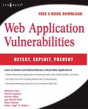 Couverture : Web application vunerabilities