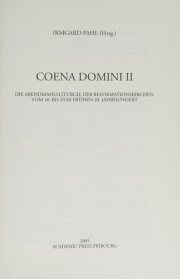 Couverture : Coena Domini