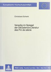 Couverture : Venedig im Spiegel der Décadence-Literatur des fin de siécle