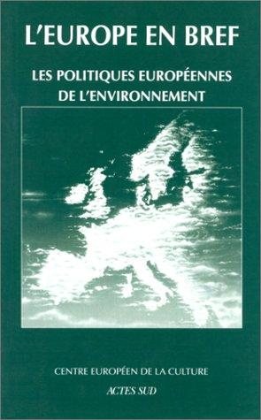 Couverture : Les politiques européennes de l'environnement