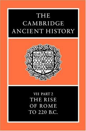Couverture : The Cambridge Ancient History Volume 7, Part 2