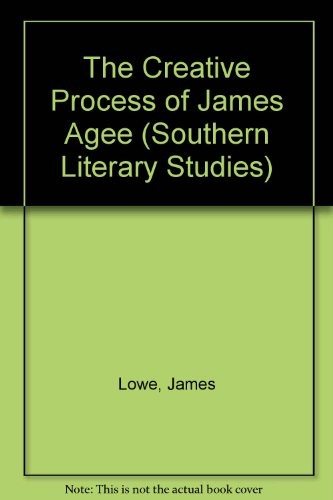 Couverture : The creative process of James Agee
