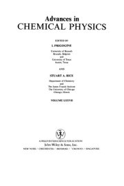 Couverture : Advances in Chemical Physics