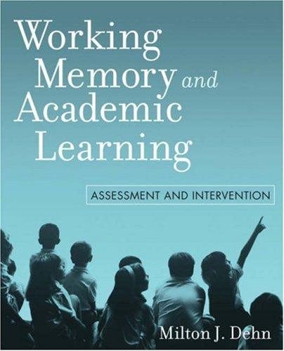 Couverture : Working Memory and Academic Learning