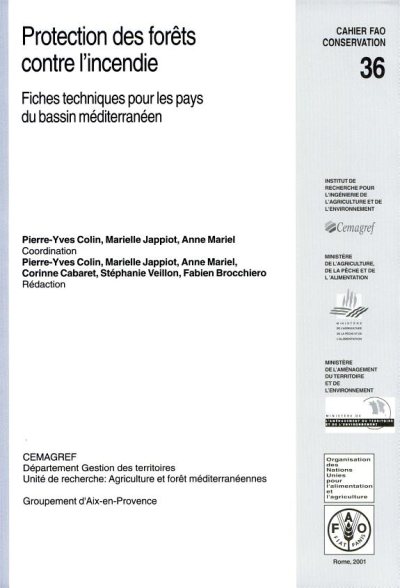 Couverture : Protection des forêts Contre L'incendie