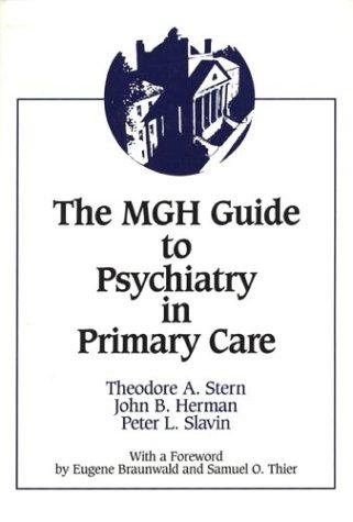 Couverture : MGH guide to psychiatry in primary care