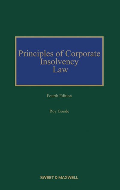 Couverture : Principles of corporate insolvency law