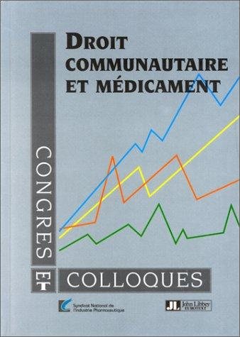 Couverture : Droit communautaire et médicament