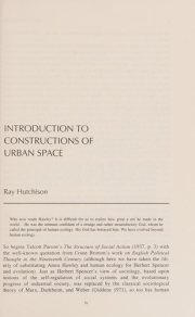 Couverture : Constructions of urban space