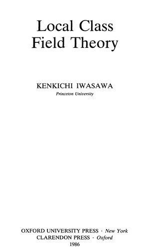 Couverture : Localclass field theory