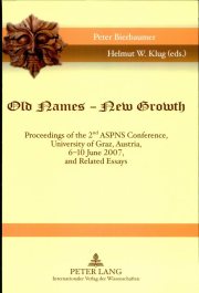 Couverture : Old names - new growth