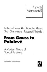 Couverture : From Gauss to Painlevé