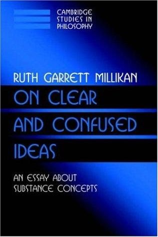 Couverture : On Clear and Confused Ideas