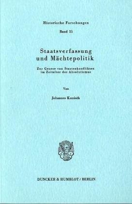Couverture : Staatsverfassungund Mächtepolitik