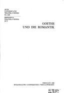 Couverture : Goethe und die Romantik