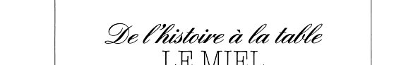 Couverture : Le miel